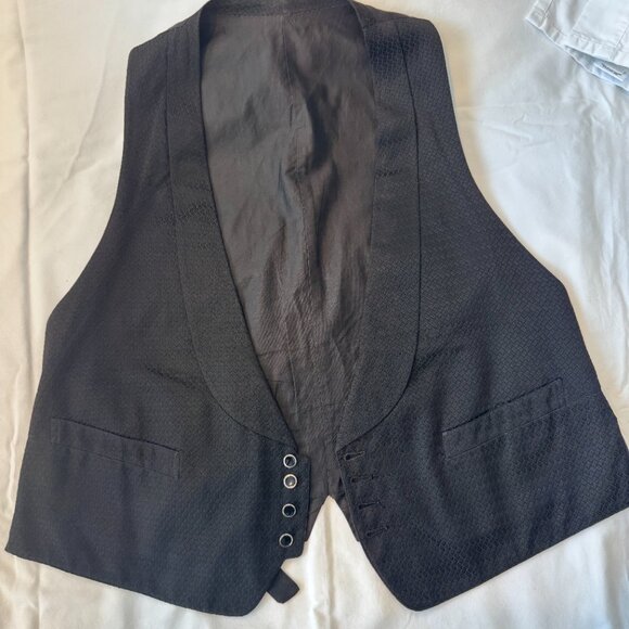 Vintage Tuxedo Vest, Circa 1940, approximate size medium - Picture 3 of 10